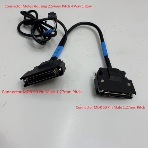 Cáp Sigma Axis Servo Motor Splitter Y Cable Molex Housing 4 Way + Connector MDR 50 Pin Male to MDR 50 Pin Male Dài 0.4M/1M