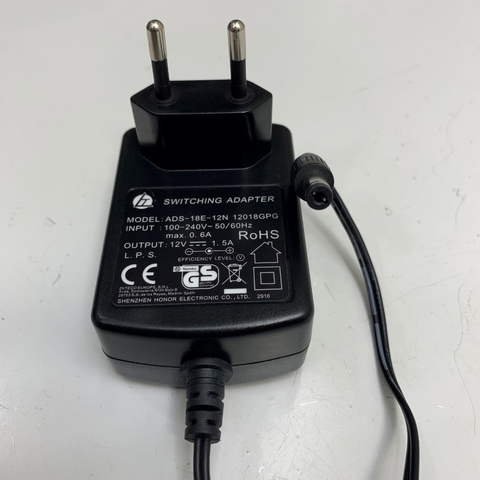Adapter 12V 1.5A Shenzhen ADS-18E-12N 12018GPG Connector Tip Size 5.5mm x 2.1mm For Cân Điện Tử Ohaus Pioneer Balance, TSCALE Electronic Weighing Indicator KW Balance