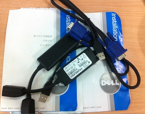 Cáp IP KVM DELL USB Cat5 520-294-504 0UF366 length 0.6M