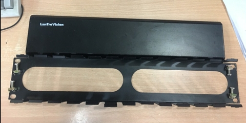 Thanh Quản Lý Cáp Ngang Cho tủ Rack LanTroVision Cable Management Rack 2U 12 Slot 48 Port Cabinet