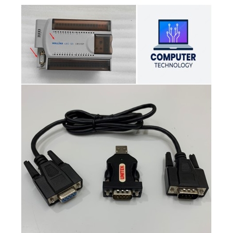 Cáp USB-LM PLC Programming Cable For PLC Hollysys Lees LM Series Với Computer USB Port Download Line Dài 1M