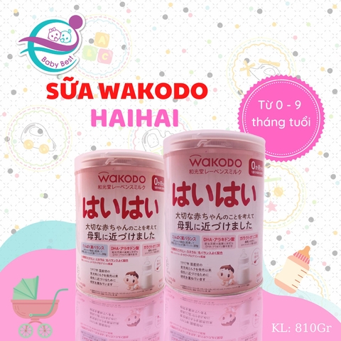 Sữa Wakodo HAIHAI cho bé từ 0 đến 9 tháng tuổi 810gr