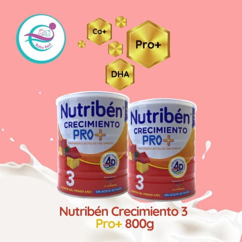 Sữa Nutribén Crecimiento pro+ 3 800g