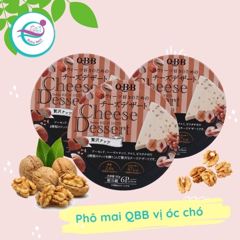 Phô mai QBB tròn vị óc chó 90g