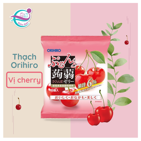 Thạch rau câu Orihiro vị cherry 120g