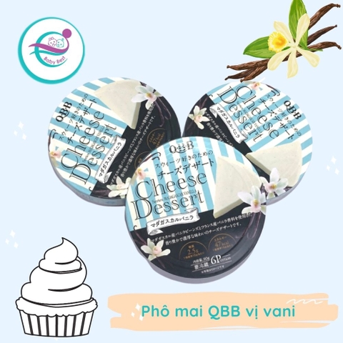 Phô mai QBB tròn vị vani 90g