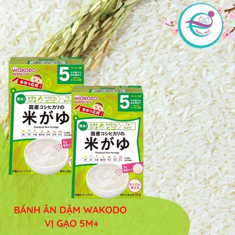 Bột ăn dặm Wakodo vị gạo 5m+