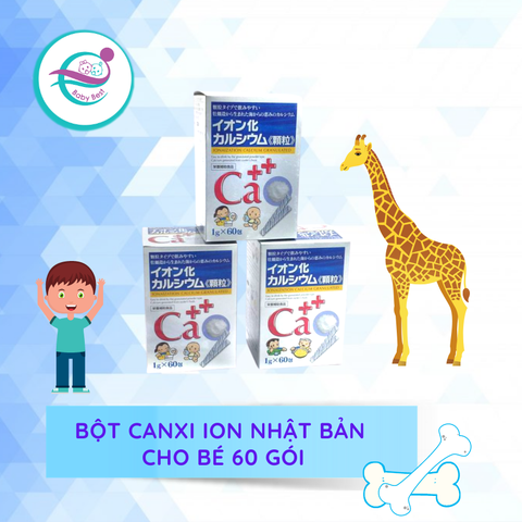 Bột canxi lon nhật bản cho bé 60 gói