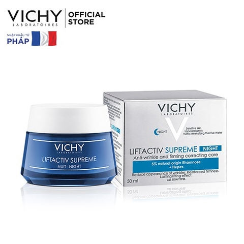 Kem Dưỡng Vichy Mờ Vết Nhăn & Làm Săn Chắc Da Ban Đêm 50ml LiftActiv Supreme Night Cream