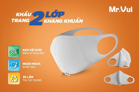 Khẩu trang vải KTKK002 (5 cái/túi)