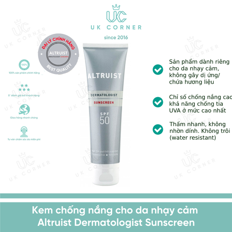 Kem chống nắng cho da nhạy cảm Altruist Dermatologist Sunscreen