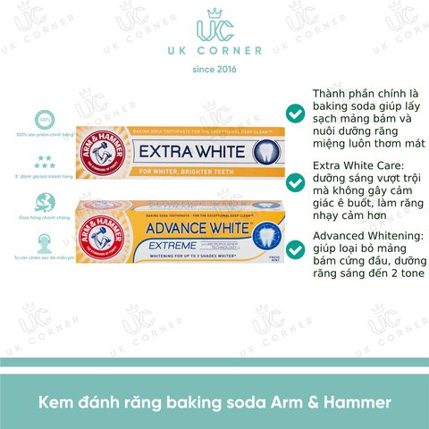 Kem đánh răng Arm & Hammer