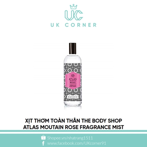 Xịt thơm toàn thân The Body Shop Atlas Mountain Rose Fragrance Mist