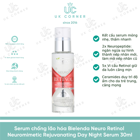 Bielenda Neuro Retinol Advanced Mosturizing Day/Night Face Serum 30ml