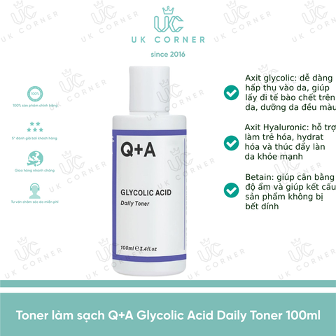Q+A Glycolic Acid Daily Toner 100ml
