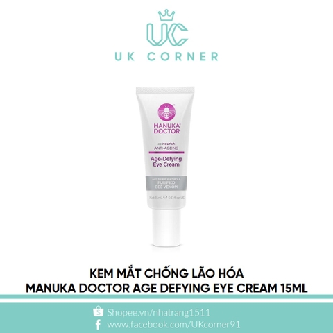 Kem mắt chống lão hóa Manuka Doctor Age Defying Eye Cream
