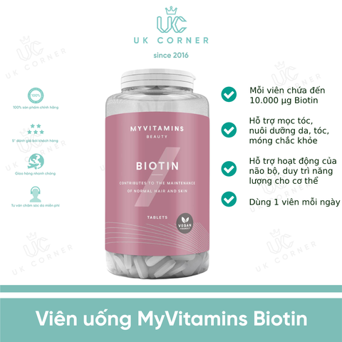 Viên uống MyVitamins Biotin