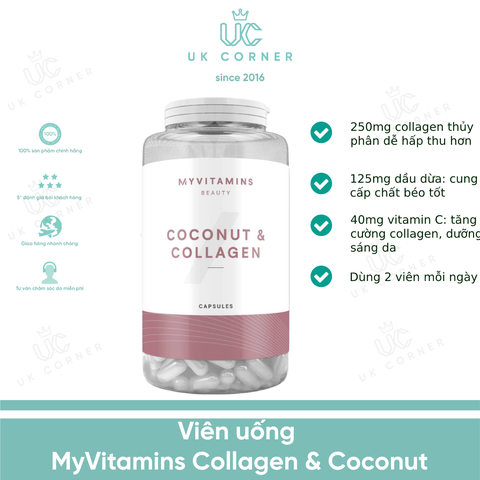 Viên uống MyVitamins Collagen & Coconut