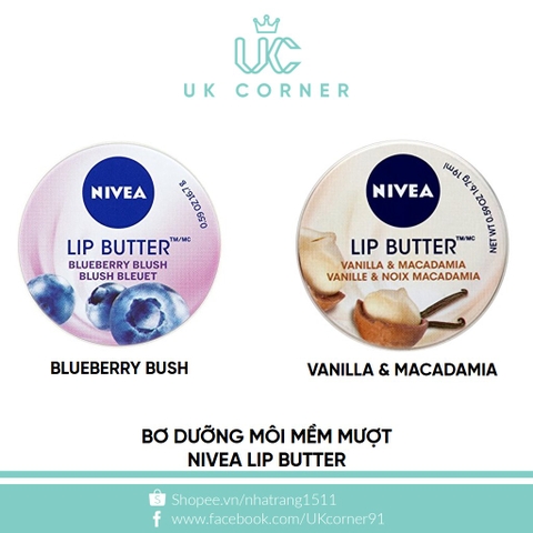 Bơ dưỡng môi mềm mượt Nivea Lip Butter