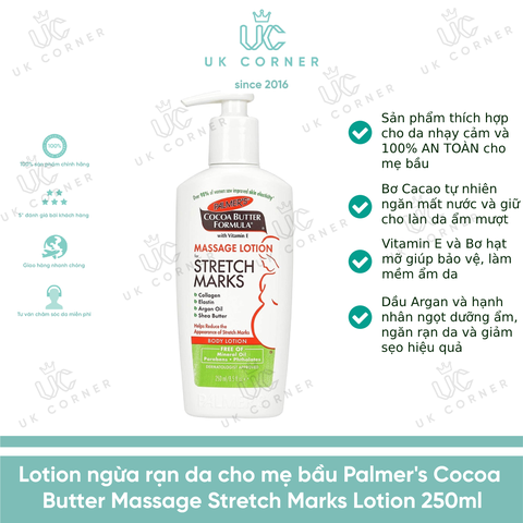 Palmers cocoa butter 250ml massage stretch mark lotion