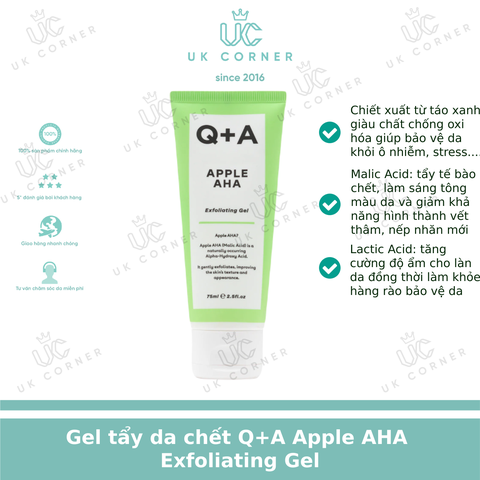 Q+A Apple AHA Exfoliating Gel 75ml