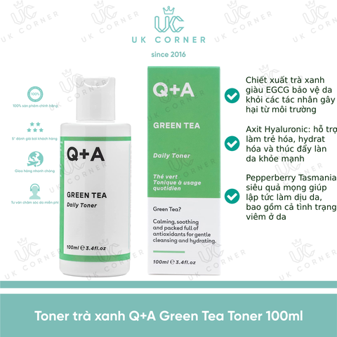 Q+A Green Tea Toner 100ml