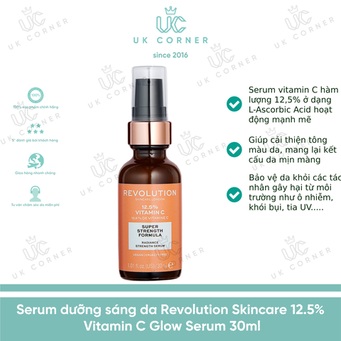 Revolution Skincare 12.5% Vitamin C Radiance serum 30ml