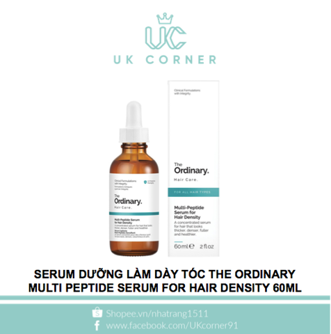 The Ordinary multi peptide serum for hair density