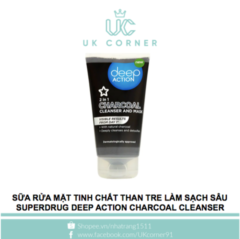 Superdrug Deep Action Charcoal Cleanser