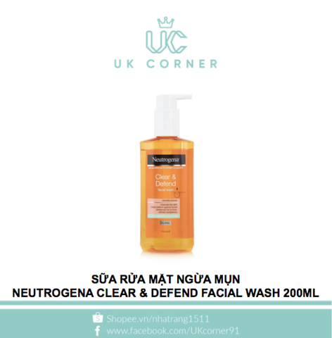 Neutrogena Clear & Defend Facial Wash