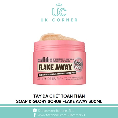 Tẩy da chết toàn thân Soap & Glory Scrub 300mL_Flake Away