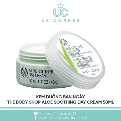 Kem dưỡng ban ngày Thebodyshop Aloe Soothing Day Cream 50ml