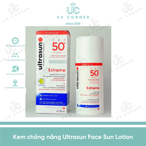 Kem chống nắng chống lão hóa cho da nhạy cảm Ultrasun Extreme Sunscreen SPF 50+ 100ml (màu đỏ)