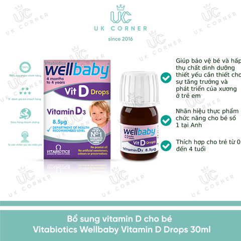 Wellbaby Vitamin D Drops 30ml