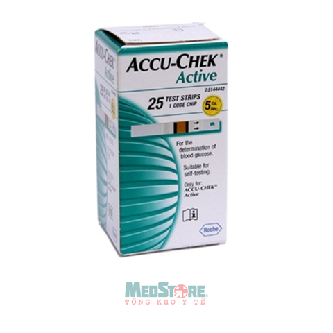 Que thử đường huyết Accu-Check Active (hộp 25 que)