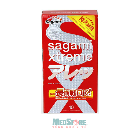 Bao cao su Sagami Xtreme Feel Long (hộp 10 chiếc)