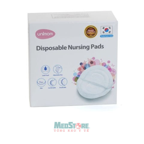 Miếng lót thấm sữa mẹ dùng 1 lần Unimom (30 miếng/ hộp)