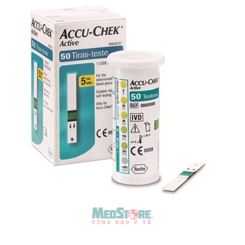 Que thử đường huyết Accu-Chek Active (hộp 50 que)