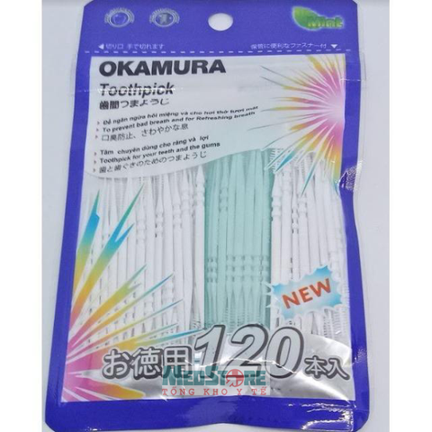 Tăm nhựa nha khoa OKAMURA (120que)