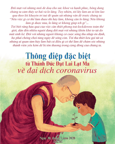 Thông điệp đặc biệt từ Thánh Đức Đạt Lai Lạt Ma về đại dịch coronavirus.
