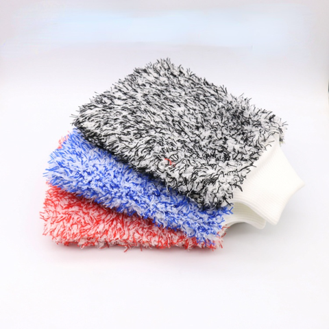 Bao Tay Rửa Xe 2 Mặt Microfiber Sợi Bông