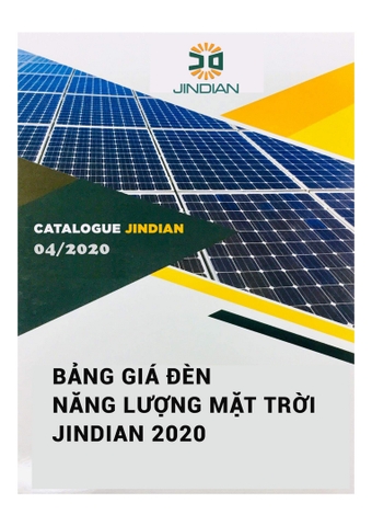 Bảng giá đèn năng lượng mặt trời Jindian