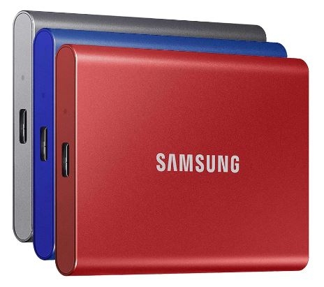 Ổ cứng di động 1TB External SSD Samsung T7 USB 3.2 Gen 2 MU-PC1T0