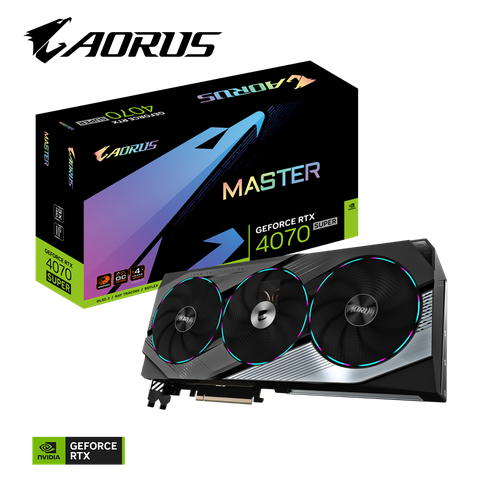 VGA Gigabyte RTX 4070 Super Aorus Master 12GB (N407SAorus M-12GD)