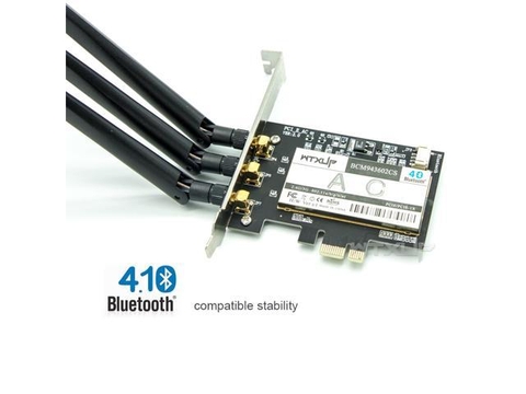 BCM943602CS WiFi + Thẻ Bluetooth 4.1 Sang Bộ Chuyển Đổi PCI-E X1 Cho PC/Hackintosh Kit