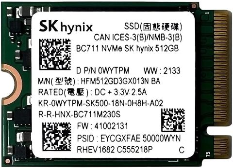 SSD SK Hynix BC711 512GB Nvme (2230)