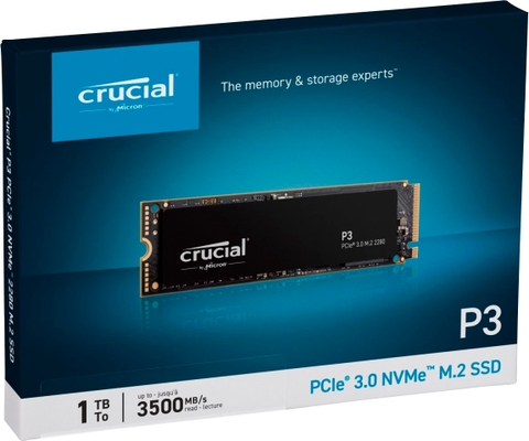 SSD Crucial P3 1TB PCIe 3.0 3D NAND (1000GB)