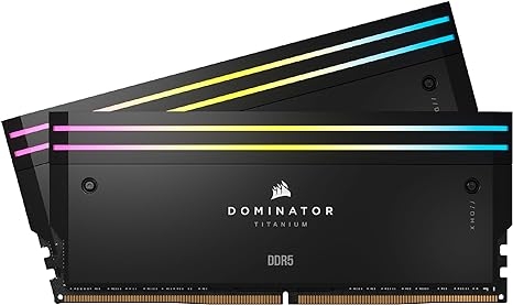 Ram Corsair Dominator Titanium RGB 96GB (2x48GB) DDR5 6400MHz – Black (CMP96GX5M2B6400C32)
