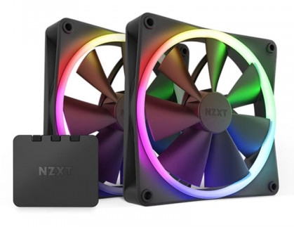 Fan Case NZXT F140RGB - 140mm RGB Fans - Twin Black (RF-R14DF-B1)