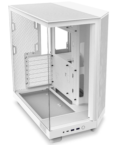 Vỏ Case NZXT H6 Flow RGB All White - Màu Trắng